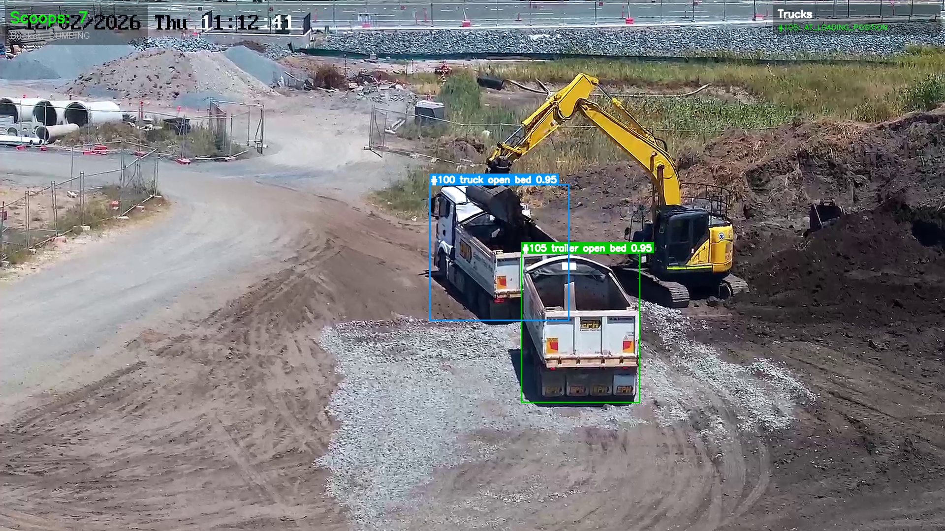 Evidence: Scoop detection during truck loading